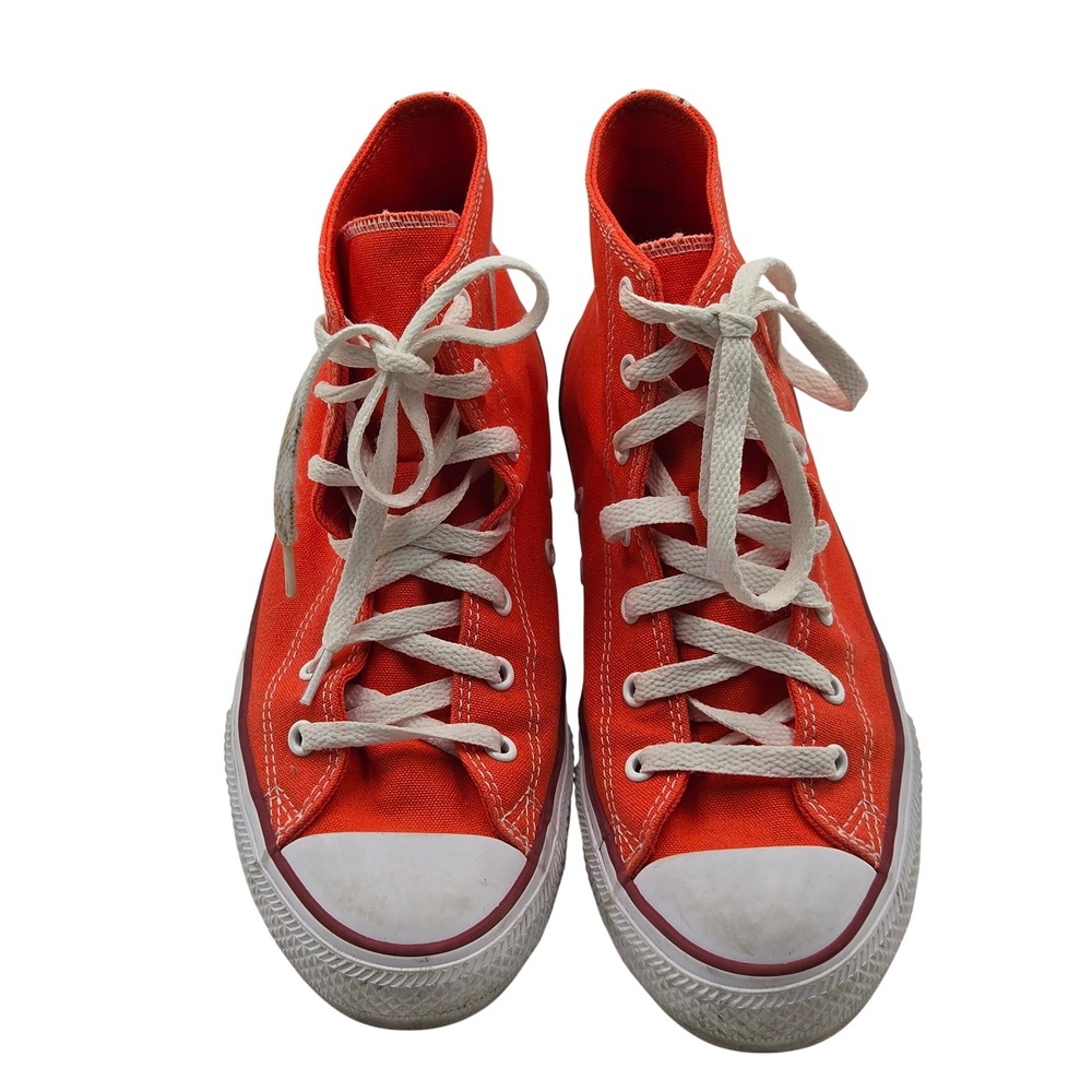 Converse Chuck Taylor All Star High Top Sneakers Juniors 5.5 Orange 666816F